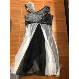 flowy flower dresses Deep Purple Velvet and Mesh Lyrical Dress with Rhinestones and Off-Sho –  Crystal Couture main image 0